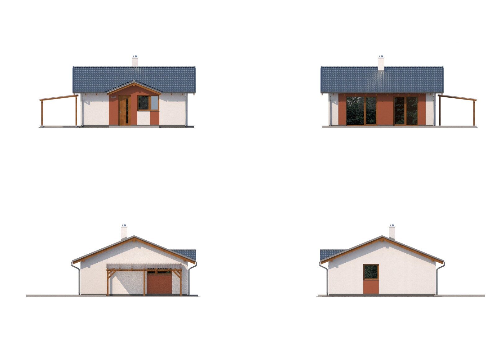 Bungalov 2+kk 72 m²