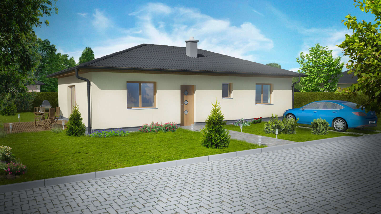 Bungalov 4+kk 112,5 m²